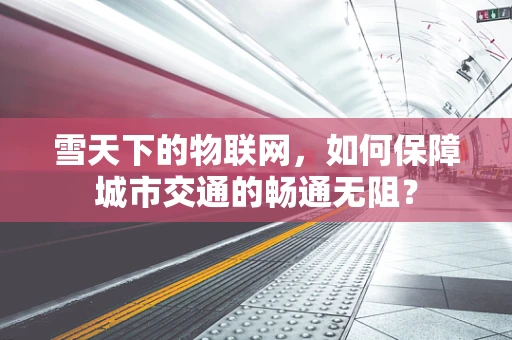 雪天下的物联网，如何保障城市交通的畅通无阻？