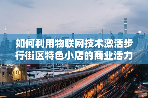 如何利用物联网技术激活步行街区特色小店的商业活力？