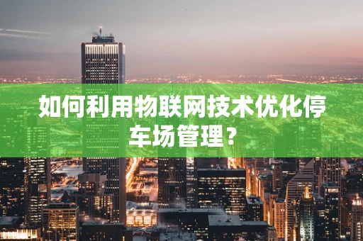 如何利用物联网技术优化停车场管理？