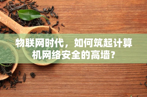 物联网时代，如何筑起计算机网络安全的高墙？