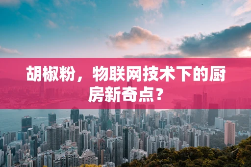胡椒粉，物联网技术下的厨房新奇点？
