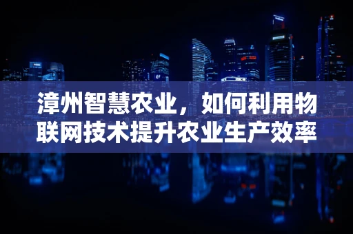 漳州智慧农业，如何利用物联网技术提升农业生产效率？