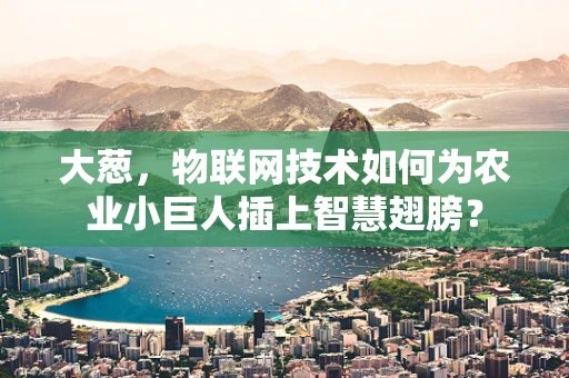 大葱，物联网技术如何为农业小巨人插上智慧翅膀？