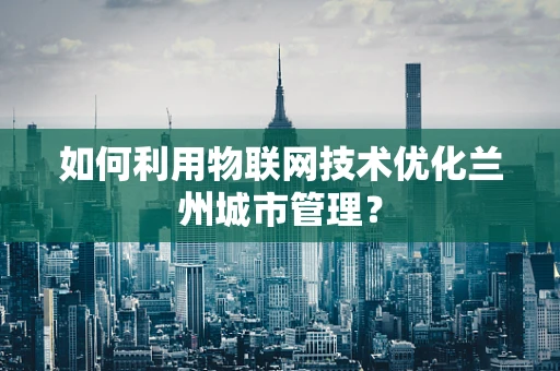 如何利用物联网技术优化兰州城市管理？