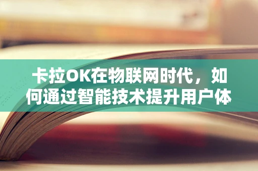 卡拉OK在物联网时代，如何通过智能技术提升用户体验？