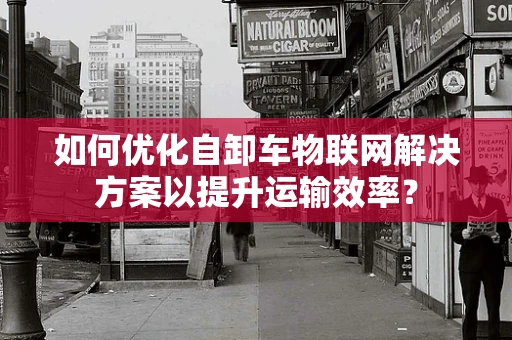 如何优化自卸车物联网解决方案以提升运输效率？
