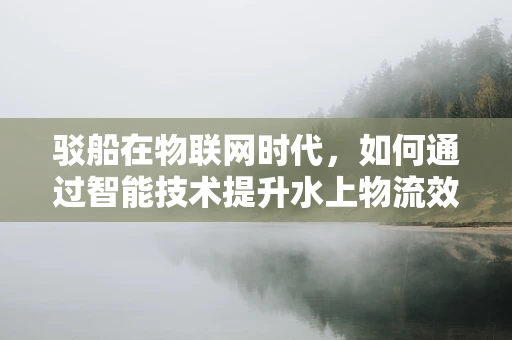 驳船在物联网时代，如何通过智能技术提升水上物流效率？