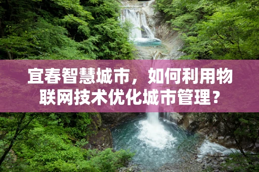 宜春智慧城市，如何利用物联网技术优化城市管理？