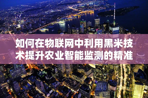 如何在物联网中利用黑米技术提升农业智能监测的精准度？