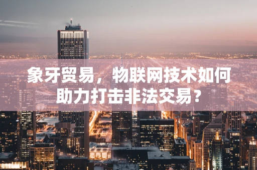 象牙贸易，物联网技术如何助力打击非法交易？