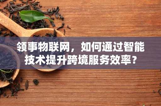 领事物联网，如何通过智能技术提升跨境服务效率？