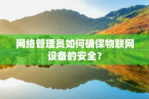 网络管理员如何确保物联网设备的安全？
