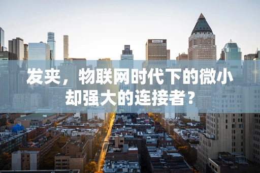 发夹，物联网时代下的微小却强大的连接者？