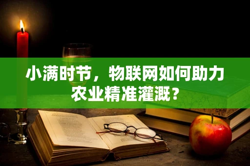 小满时节，物联网如何助力农业精准灌溉？