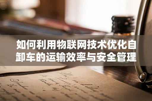 如何利用物联网技术优化自卸车的运输效率与安全管理？