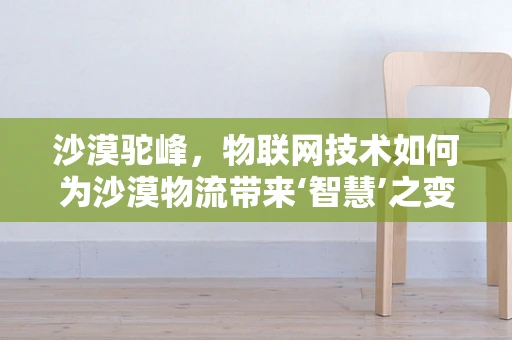 沙漠驼峰，物联网技术如何为沙漠物流带来‘智慧’之变？