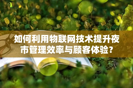 如何利用物联网技术提升夜市管理效率与顾客体验？