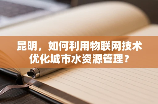 昆明，如何利用物联网技术优化城市水资源管理？