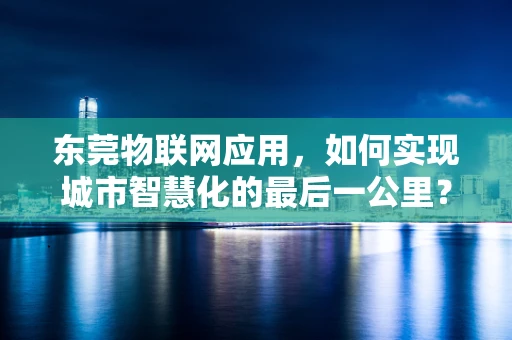 东莞物联网应用，如何实现城市智慧化的最后一公里？