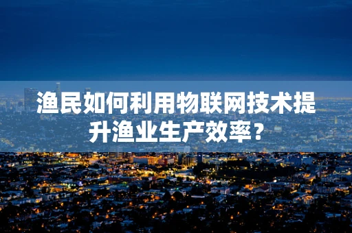 渔民如何利用物联网技术提升渔业生产效率？