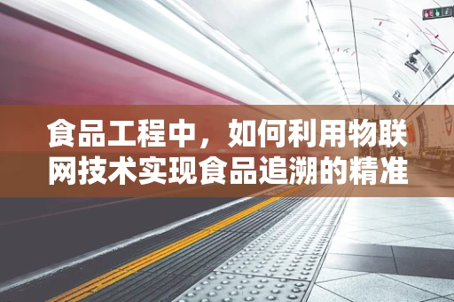食品工程中，如何利用物联网技术实现食品追溯的精准与高效？