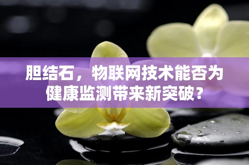 胆结石，物联网技术能否为健康监测带来新突破？