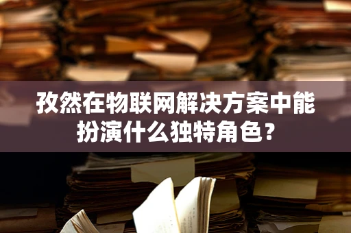 孜然在物联网解决方案中能扮演什么独特角色？