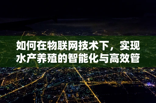 如何在物联网技术下，实现水产养殖的智能化与高效管理？