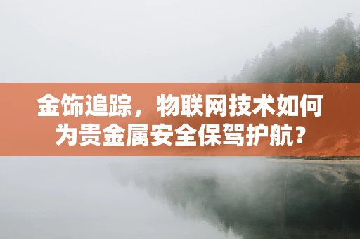 金饰追踪，物联网技术如何为贵金属安全保驾护航？