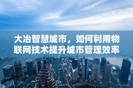 大冶智慧城市，如何利用物联网技术提升城市管理效率？