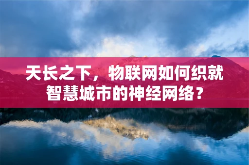 天长之下，物联网如何织就智慧城市的神经网络？