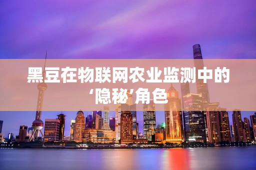 黑豆在物联网农业监测中的‘隐秘’角色