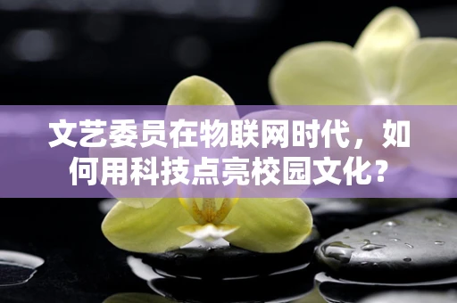 文艺委员在物联网时代，如何用科技点亮校园文化？