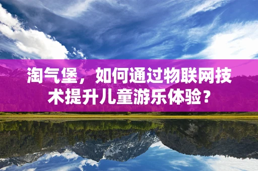 淘气堡，如何通过物联网技术提升儿童游乐体验？