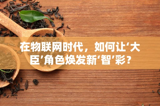 在物联网时代，如何让‘大臣’角色焕发新‘智’彩？
