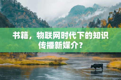 书籍，物联网时代下的知识传播新媒介？