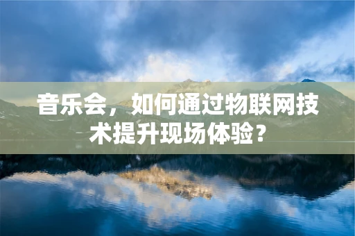 音乐会，如何通过物联网技术提升现场体验？