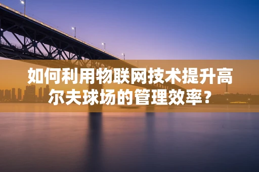 如何利用物联网技术提升高尔夫球场的管理效率？