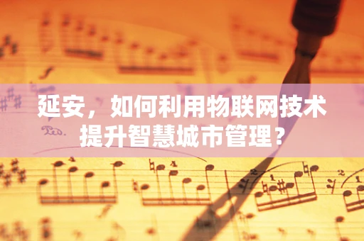 延安，如何利用物联网技术提升智慧城市管理？