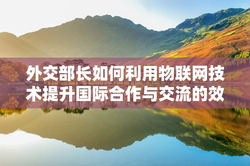 外交部长如何利用物联网技术提升国际合作与交流的效率？