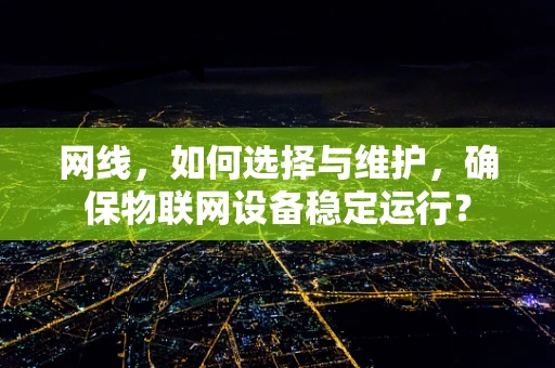 网线，如何选择与维护，确保物联网设备稳定运行？
