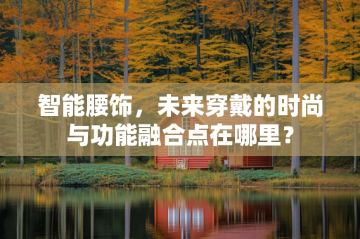智能腰饰，未来穿戴的时尚与功能融合点在哪里？