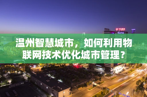 温州智慧城市，如何利用物联网技术优化城市管理？