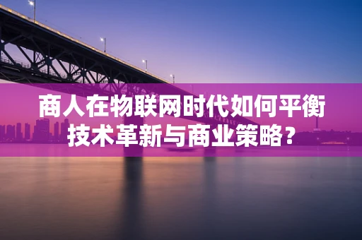 商人在物联网时代如何平衡技术革新与商业策略？
