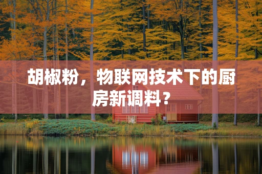 胡椒粉，物联网技术下的厨房新调料？