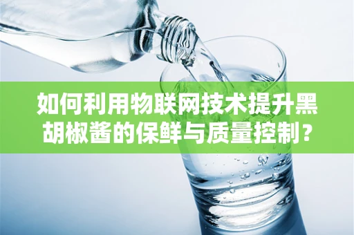 如何利用物联网技术提升黑胡椒酱的保鲜与质量控制？