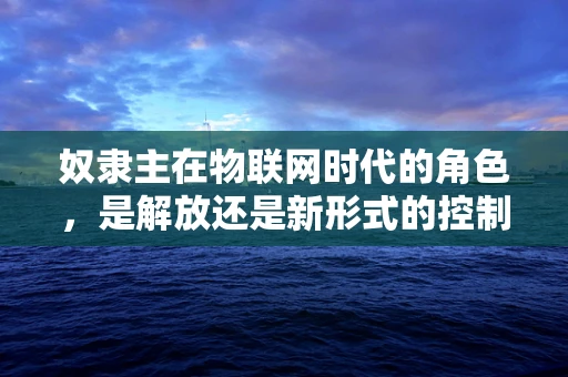 奴隶主在物联网时代的角色，是解放还是新形式的控制？