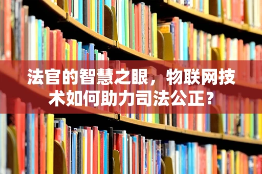 法官的智慧之眼，物联网技术如何助力司法公正？