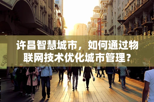 许昌智慧城市，如何通过物联网技术优化城市管理？