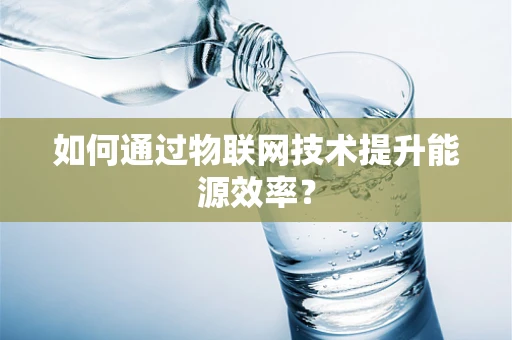 如何通过物联网技术提升能源效率？